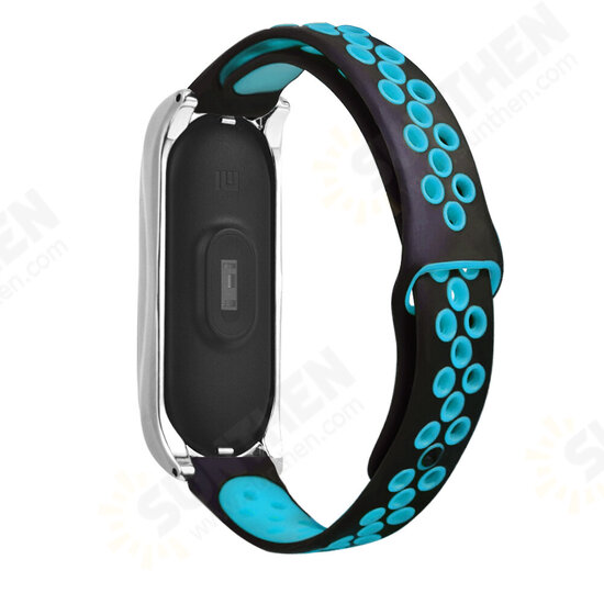 Comfortable Breathable Silicone Watch Band Strap Replacement for Xiaomi Mi Band 6 / Mi Band 5 Non-Original Comfortable Breathable Silicone Watch Band Strap Replacement for Xiaomi Mi Band 6 / Mi Band 5 Non-Original