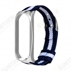Comfortable Sweatproof Nylon Canvas Watch Band Strap Replacement for Xiaomi Mi Band 6 / Mi Band 5 Non-Original Comfortable Sweatproof Nylon Canvas Watch Band Strap Replacement for Xiaomi Mi Band 6 / Mi Band 5 Non-Original