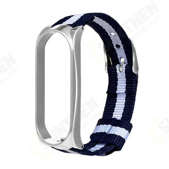 Comfortable Sweatproof Nylon Canvas Watch Band Strap Replacement for Xiaomi Mi Band 6 / Mi Band 5 Non-Original Comfortable Sweatproof Nylon Canvas Watch Band Strap Replacement for Xiaomi Mi Band 6 / Mi Band 5 Non-Original