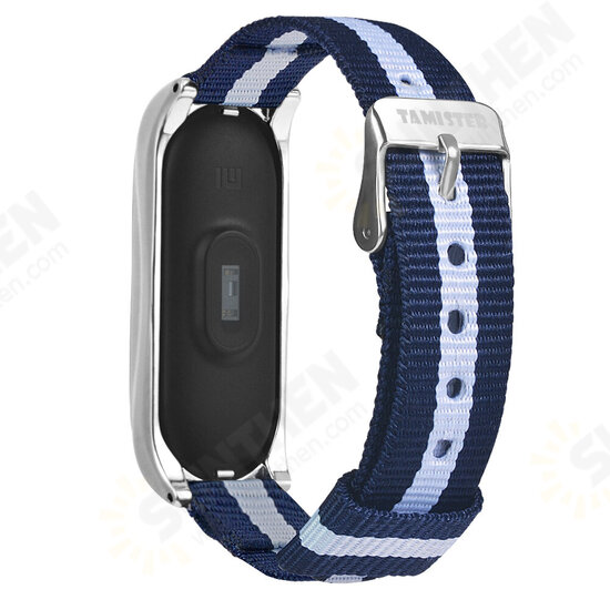 Comfortable Sweatproof Nylon Canvas Watch Band Strap Replacement for Xiaomi Mi Band 6 / Mi Band 5 Non-Original Comfortable Sweatproof Nylon Canvas Watch Band Strap Replacement for Xiaomi Mi Band 6 / Mi Band 5 Non-Original