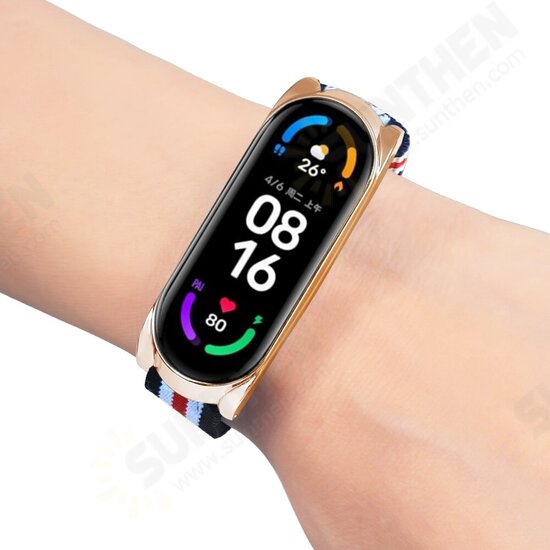 Comfortable Sweatproof Nylon Canvas Watch Band Strap Replacement for Xiaomi Mi Band 6 / Mi Band 5 Non-Original Comfortable Sweatproof Nylon Canvas Watch Band Strap Replacement for Xiaomi Mi Band 6 / Mi Band 5 Non-Original
