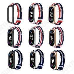 Comfortable Sweatproof Nylon Canvas Watch Band Strap Replacement for Xiaomi Mi Band 6 / Mi Band 5 Non-Original