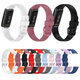 Comfortable Sweatproof Soft Silicone Watch Band Strap Replacement for Fitbit Luxe