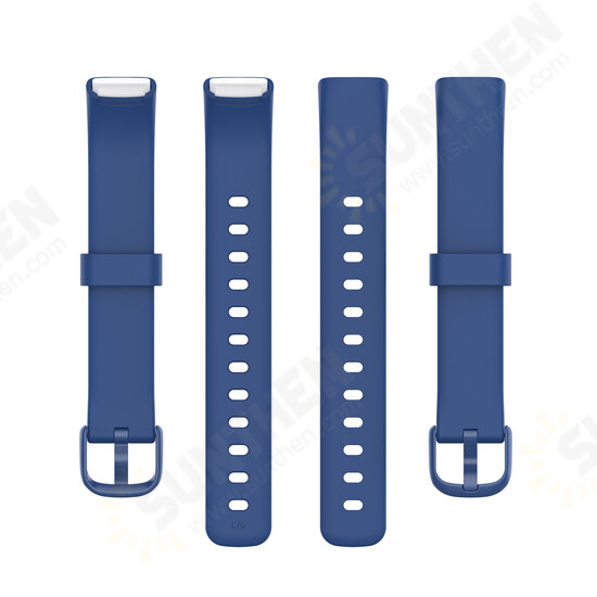 Comfortable Sweatproof Soft Silicone Watch Band Strap Replacement for Fitbit Luxe