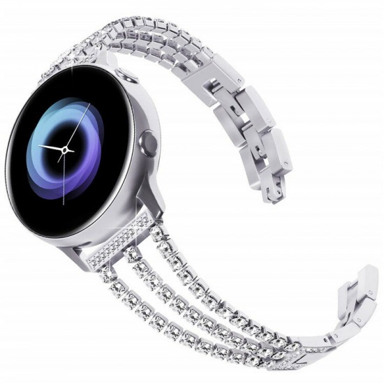 Crystal Full Metal Watch Strap for Samsung Galaxy 42mm/46mm Smart Watch