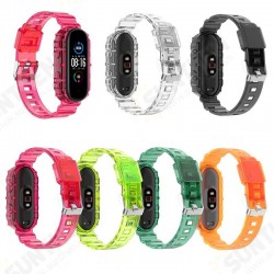 Crystal Transparent Comfortable Lightweight Pure TPU Watch Band Strap Replacement for Xiaomi Mi Band 6 / Mi Band 5 Non-Original Crystal Transparent Comfortable Lightweight Pure TPU Watch Band Strap Replacement for Xiaomi Mi Band 6 / Mi Band 5 Non-Original