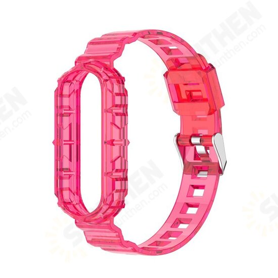 Crystal Transparent Comfortable Lightweight Pure TPU Watch Band Strap Replacement for Xiaomi Mi Band 6 / Mi Band 5 Non-Original Crystal Transparent Comfortable Lightweight Pure TPU Watch Band Strap Replacement for Xiaomi Mi Band 6 / Mi Band 5 Non-Original