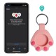 Cute Claw Pattern Portable Soft Protective Cover Sleeve with Keychain for Apple Airtags bluetooth Tracker