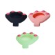 Cute Claw Pattern Portable Soft Protective Cover Sleeve with Keychain for Apple Airtags bluetooth Tracker