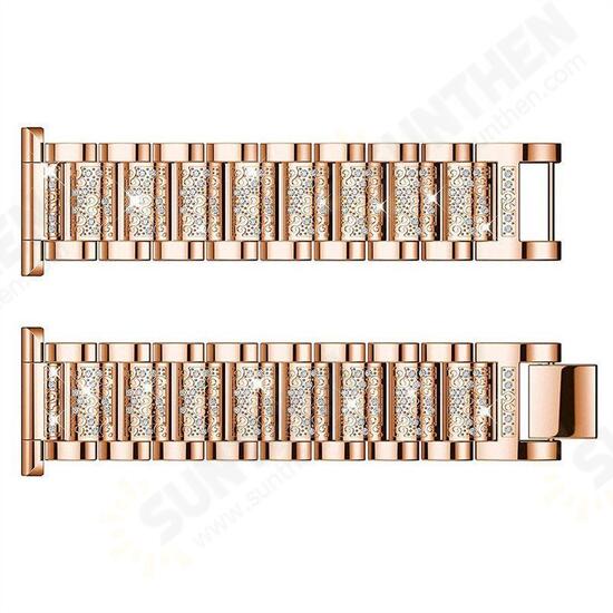 Diamond Watch Strap Fashionable Three beads Watch Band for Garmin Fenix Chronos