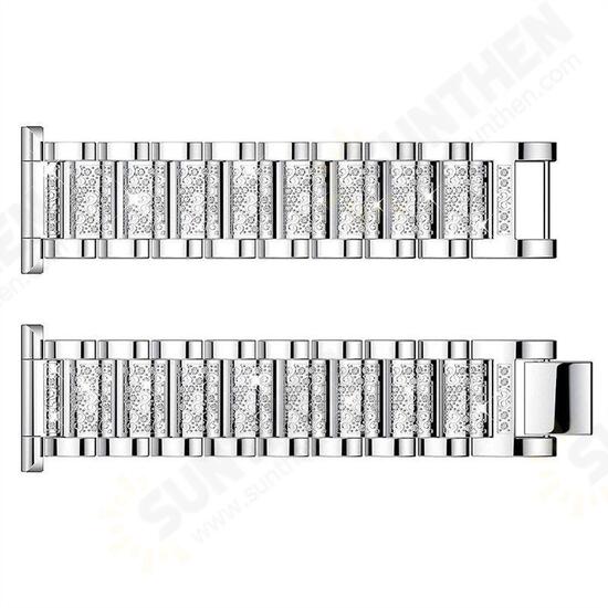 Diamond Watch Strap Fashionable Three beads Watch Band for Garmin Fenix Chronos