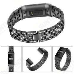 Diamonds Elegant Design Watch Band Full Steel Watch Strap for Fitbit Charge 3 Diamonds Elegant Design Watch Band Full Steel Watch Strap for Fitbit Charge 3