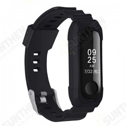 Double Color TPU Soft Watch Band Replacement Watch Strap for Xiaomi mi band 3/4