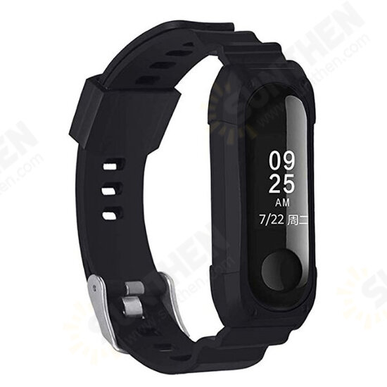 Double Color TPU Soft Watch Band Replacement Watch Strap for Xiaomi mi band 3/4