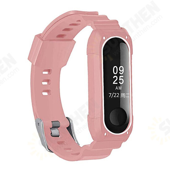 Double Color TPU Soft Watch Band Replacement Watch Strap for Xiaomi mi band 3/4