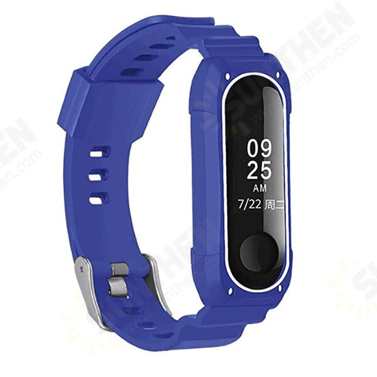 Double Color TPU Soft Watch Band Replacement Watch Strap for Xiaomi mi band 3/4