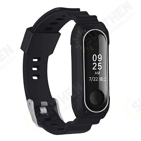 Double Color TPU Soft Watch Band Replacement Watch Strap for Xiaomi mi band 3/4