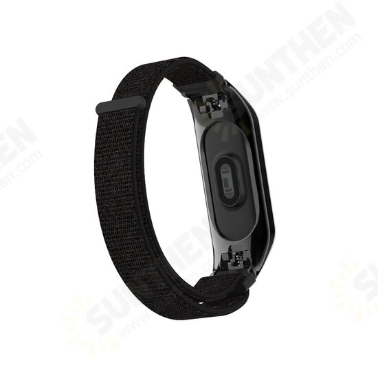 Double Elastic Buckle Canvas Replacement Watch Band for Xiaomi Mi Band3 Non-original