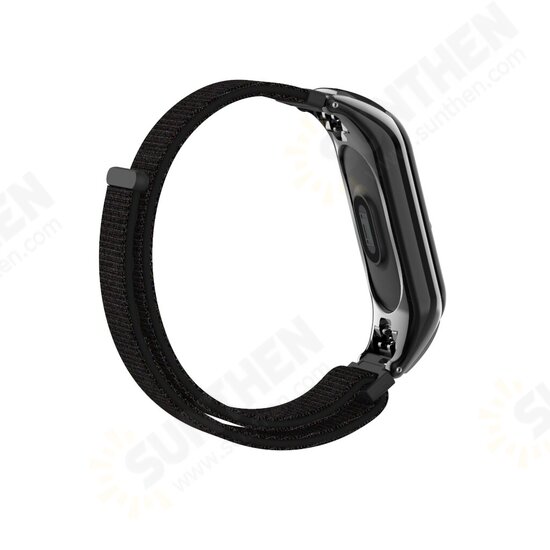 Double Elastic Buckle Canvas Replacement Watch Band for Xiaomi Mi Band3 Non-original