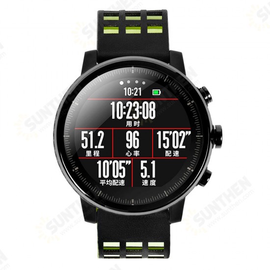 Dual Color Genuine Leather Watch Band for Xiaomi Amazfit Huami Strato Sports Smart Watch 2 Non-original