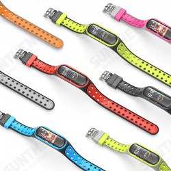 Dual Color Silicone Watch Band Watch Strap Replacement for Xiaomi Miband 5 Non-original Dual Color Silicone Watch Band Watch Strap Replacement for Xiaomi Miband 5 Non-original
