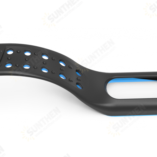 Dual Color Silicone Watch Band Watch Strap Replacement for Xiaomi Miband 5 Non-original