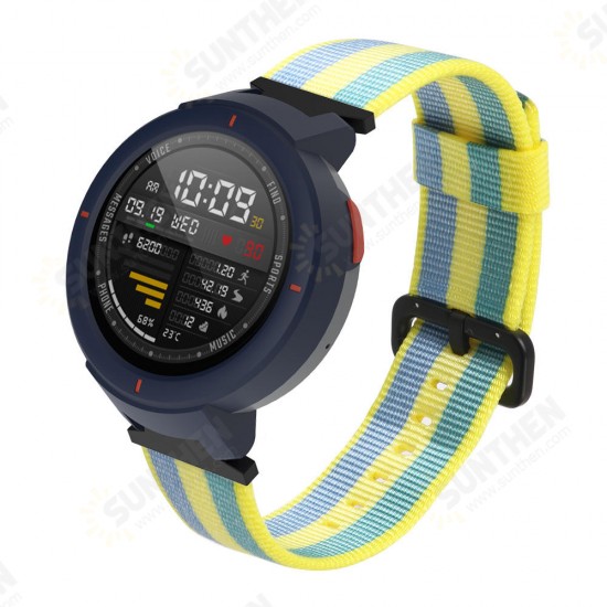 Durable Canvas Nylon Replacement Watch Band for Xiaomi Amazfit Verge Smart Watch Non-original Durable Canvas Nylon Replacement Watch Band for Xiaomi Amazfit Verge Smart Watch Non-original