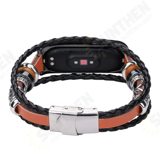 Ethnic Multi-Layer Beads Bracelet DIY Adjustable Length Watch Band Strap Replacement for Xiaomi Mi Band 6 / Mi Band 5 Non-Original Ethnic Multi-Layer Beads Bracelet DIY Adjustable Length Watch Band Strap Replacement for Xiaomi Mi Band 6 / Mi Band 5 Non-Original