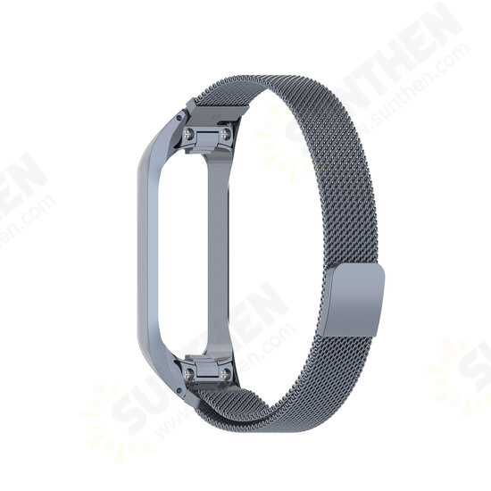 Fashion Comfortable Magnetic Suction Stainless Steel Watch Band Replacement for Galaxy Fit2 SM-R220 Fashion Comfortable Magnetic Suction Stainless Steel Watch Band Replacement for Galaxy Fit2 SM-R220