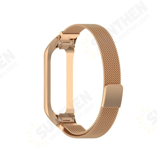 Fashion Comfortable Magnetic Suction Stainless Steel Watch Band Replacement for Galaxy Fit2 SM-R220 Fashion Comfortable Magnetic Suction Stainless Steel Watch Band Replacement for Galaxy Fit2 SM-R220
