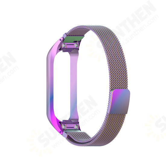 Fashion Comfortable Magnetic Suction Stainless Steel Watch Band Replacement for Galaxy Fit2 SM-R220 Fashion Comfortable Magnetic Suction Stainless Steel Watch Band Replacement for Galaxy Fit2 SM-R220