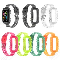 Fashion Comfortable Translucent Soft TPU Watch Band Strap Replacement for HuBand 6/ Honor Band 6 Fashion Comfortable Translucent Soft TPU Watch Band Strap Replacement for HuBand 6/ Honor Band 6