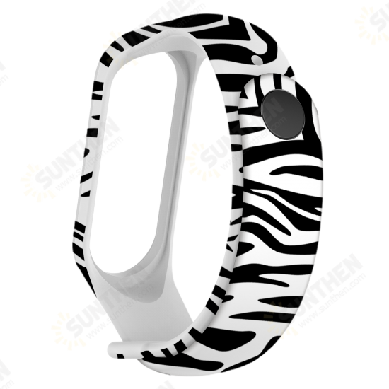Fashion Pattern Watch Band Watch Strap Replacement for Xiaomi Miband 5 Mi Band 5 Non-original