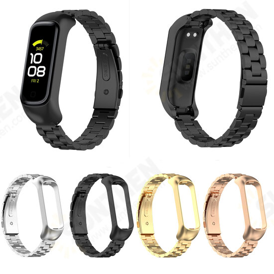 Fashion Smart Watch Band Comfortable Metal Strap Replacement for Samsung Galaxy Fit 2 Fashion Smart Watch Band Comfortable Metal Strap Replacement for Samsung Galaxy Fit 2