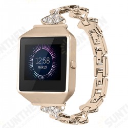 Fashionable Replacement Stainless Steel Crystal Chain Watch Band for Fitbit Smart Watch Fashionable Replacement Stainless Steel Crystal Chain Watch Band for Fitbit Smart Watch