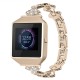 Fashionable Replacement Stainless Steel Crystal Chain Watch Band for Fitbit Smart Watch Fashionable Replacement Stainless Steel Crystal Chain Watch Band for Fitbit Smart Watch