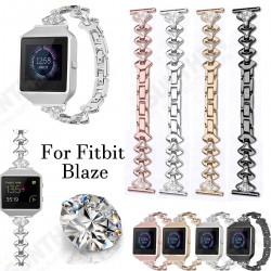 Fashionable Replacement Stainless Steel Crystal Chain Watch Band for Fitbit Smart Watch Fashionable Replacement Stainless Steel Crystal Chain Watch Band for Fitbit Smart Watch