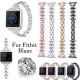 Fashionable Replacement Stainless Steel Crystal Chain Watch Band for Fitbit Smart Watch Fashionable Replacement Stainless Steel Crystal Chain Watch Band for Fitbit Smart Watch