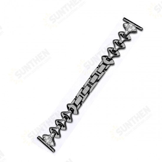 Fashionable Replacement Stainless Steel Crystal Chain Watch Band for Fitbit Smart Watch Fashionable Replacement Stainless Steel Crystal Chain Watch Band for Fitbit Smart Watch