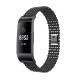 Five Beads Round Solid Stainless Steel Watch Band for Fitbit charge 3 Smart Watch