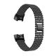 Five Beads Round Solid Stainless Steel Watch Band for Fitbit charge 3 Smart Watch