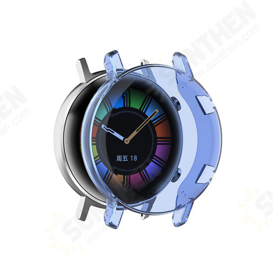 Full Screen Cover Multi-color Transparent Watch Screen Protector Watch Cover for HuWatch GT2 42mm Smart Watch