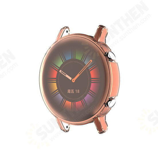 Full Screen Cover Multi-color Transparent Watch Screen Protector Watch Cover for HuWatch GT2 42mm Smart Watch