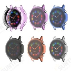 Full Screen Cover Multi-color Transparent Watch Screen Protector Watch Cover for HuWatch GT2 42mm Smart Watch
