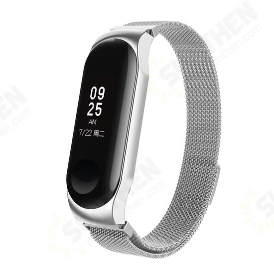 Full Steel Milan Colorful Watch Band for Xiaomi Mi Band 3 Smart Watch Non-original