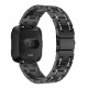 H-type Diamond Stainless Steel Watch Band for Fitbit versa Smart Watch