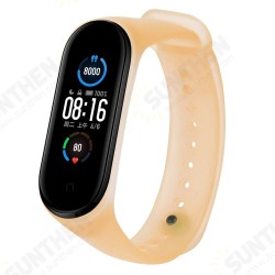 Jelly Style Translucent Smart Watch Band Replacement Strap For Xiaomi Mi Band 5 Non-original