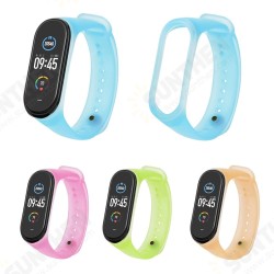 Jelly Style Translucent Smart Watch Band Replacement Strap For Xiaomi Mi Band 5 Non-original