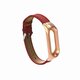 Leather Strap with Metal Frame Replacement Wristband for Xiaomi Mi Band 3 Smart Bracelet Non-original Leather Strap with Metal Frame Replacement Wristband for Xiaomi Mi Band 3 Smart Bracelet Non-original