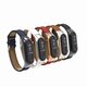 Leather Strap with Metal Frame Replacement Wristband for Xiaomi Mi Band 3 Smart Bracelet Non-original Leather Strap with Metal Frame Replacement Wristband for Xiaomi Mi Band 3 Smart Bracelet Non-original
